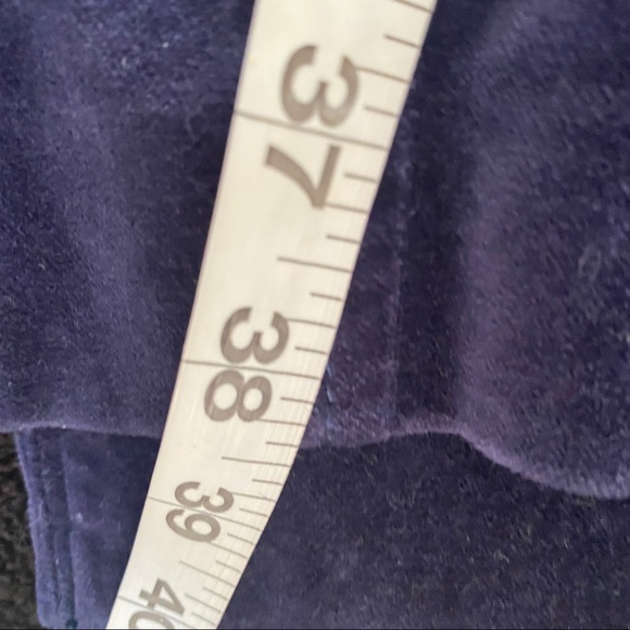 Boden Velvet Velour Navy Blue Long Winter Coat 18 - Picture 8 of 8